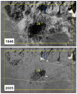 Historic rates of erosion